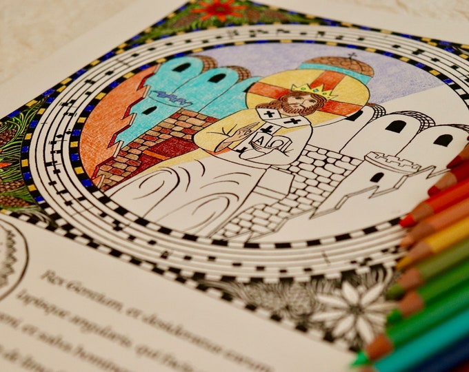 DIY JESSE TREE - Printable Pdf Jesse Tree Coloring Book - Christmas ...
