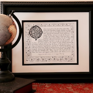 Stampa artistica Preghiera di San Tommaso d'Aquino, Preghiera prima degli studi, Regalo di laurea cattolica, Regalo di ordinazione, Miniatura medievale, Regalo per l'università