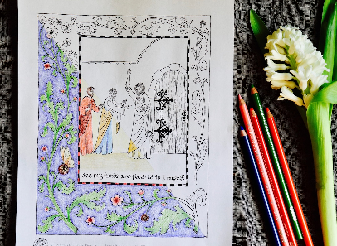 Easter Printable Coloring Pages Biblical Easter Kids - Etsy