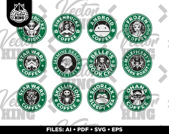 Disney starbucks svg | Etsy