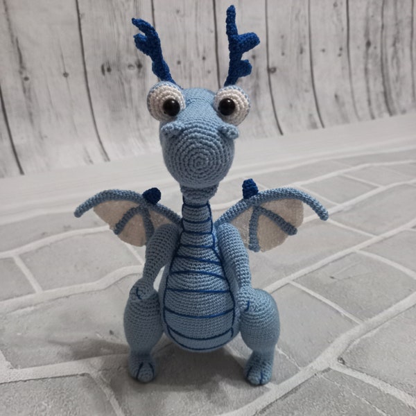 Jouet dragon au crochet, jouets Doc McStuffins, personnages Disney, cadeau tricoté fait à la main