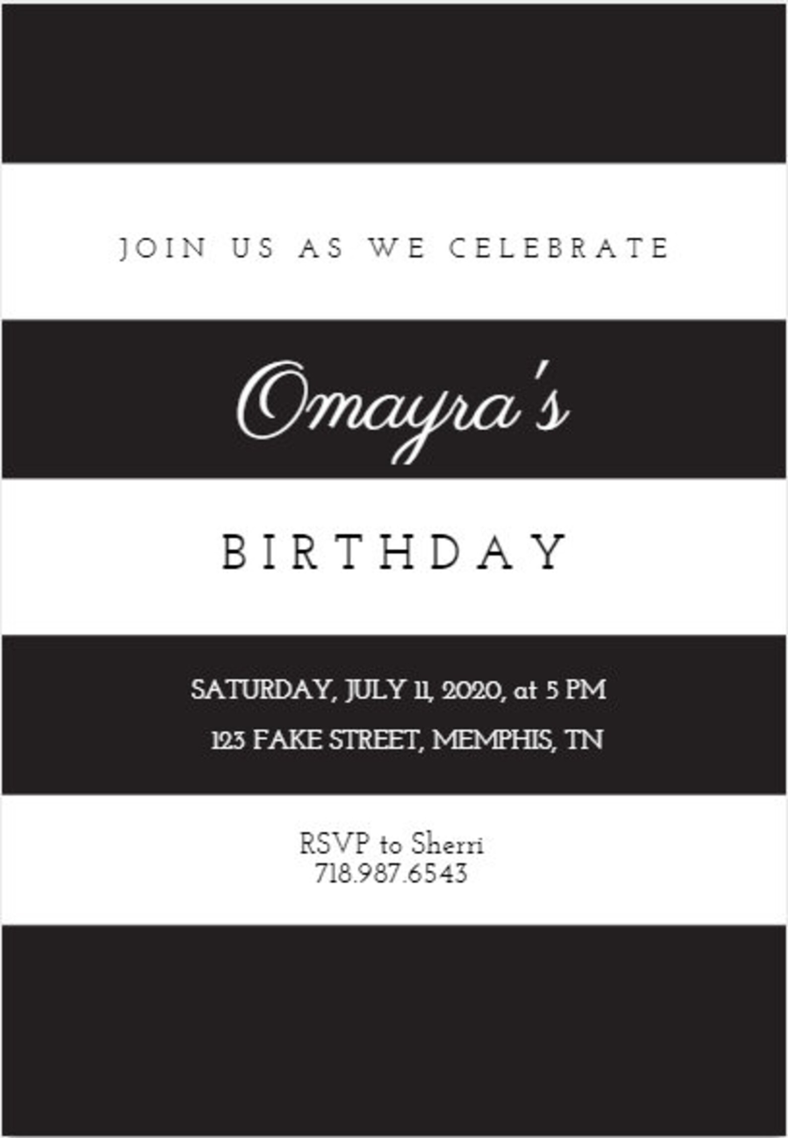 Kate Spade Inspired Party Invitation PDF - Etsy