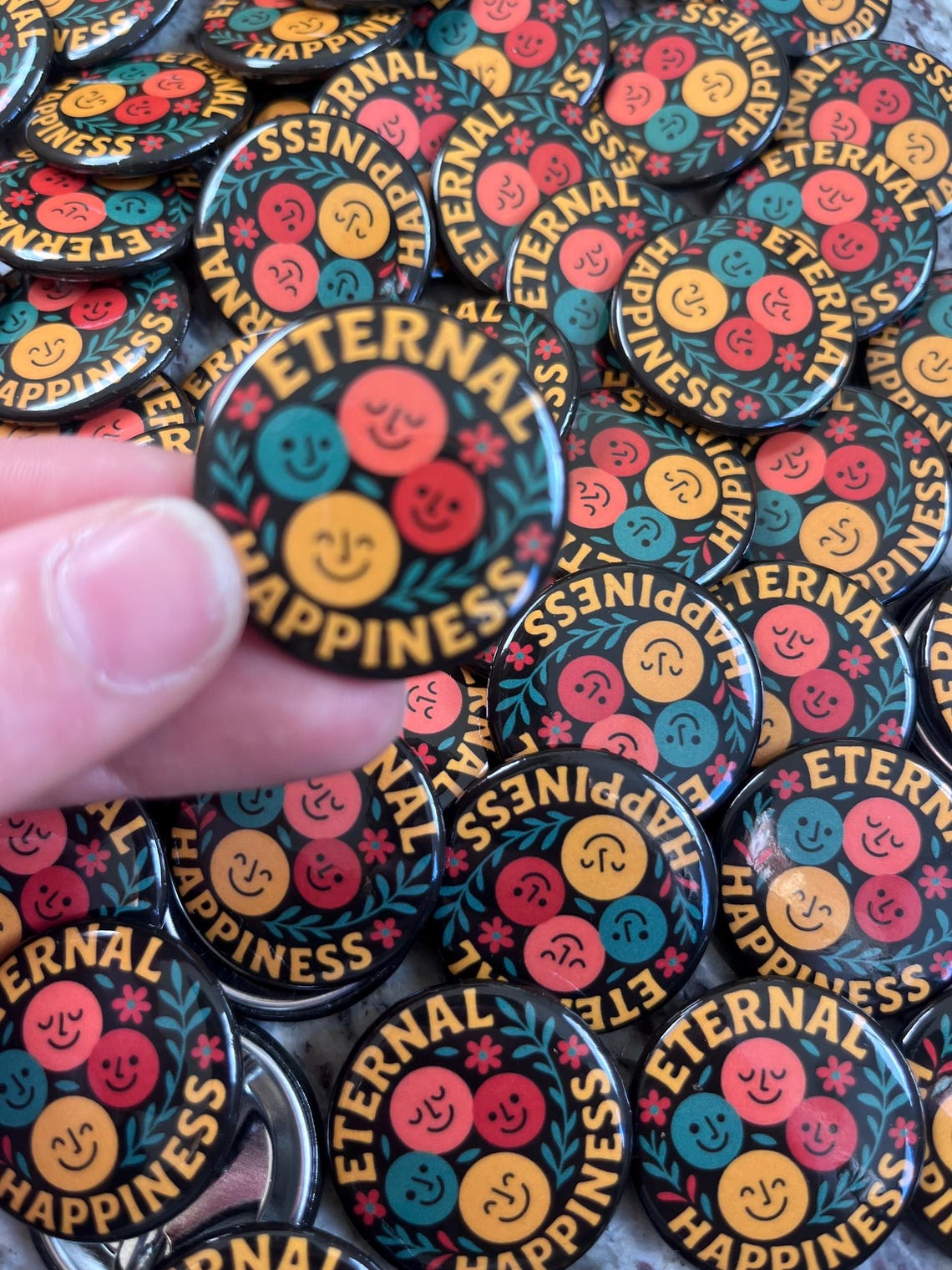 Button Eternal Runes Eternal Happiness Button | Eternal Happiness Pin | 2026 International ...