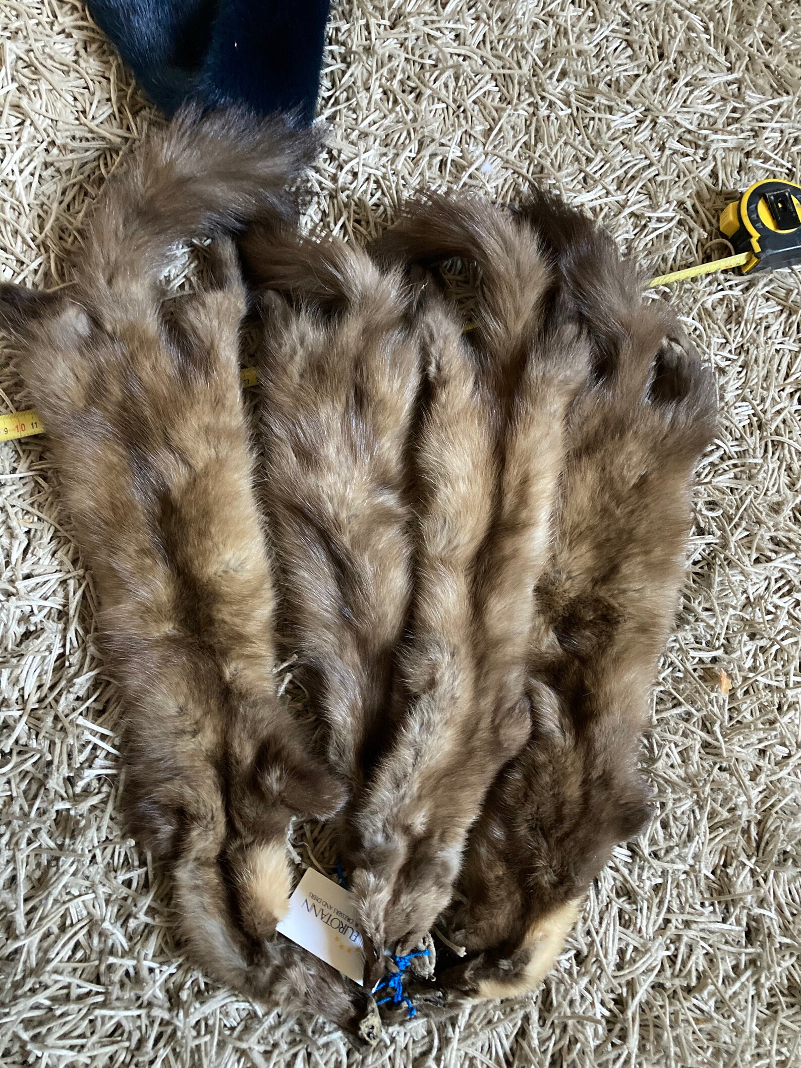 Vintage Mink Pelts Set Of 4 Tanned Medium Brown Vintage Etsy