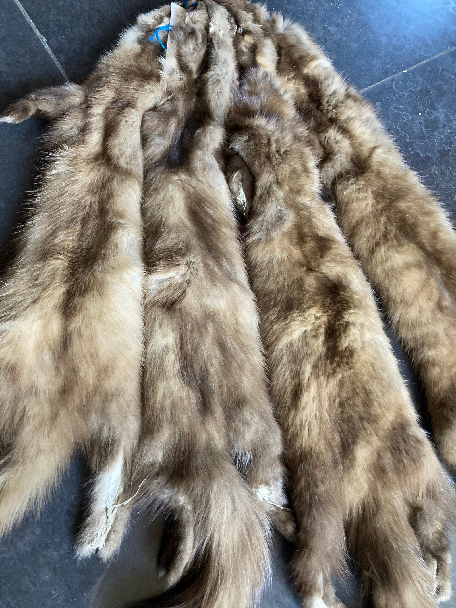 Vintage Mink Pelts Set Of 4 Tanned Medium Brown Vintage Etsy