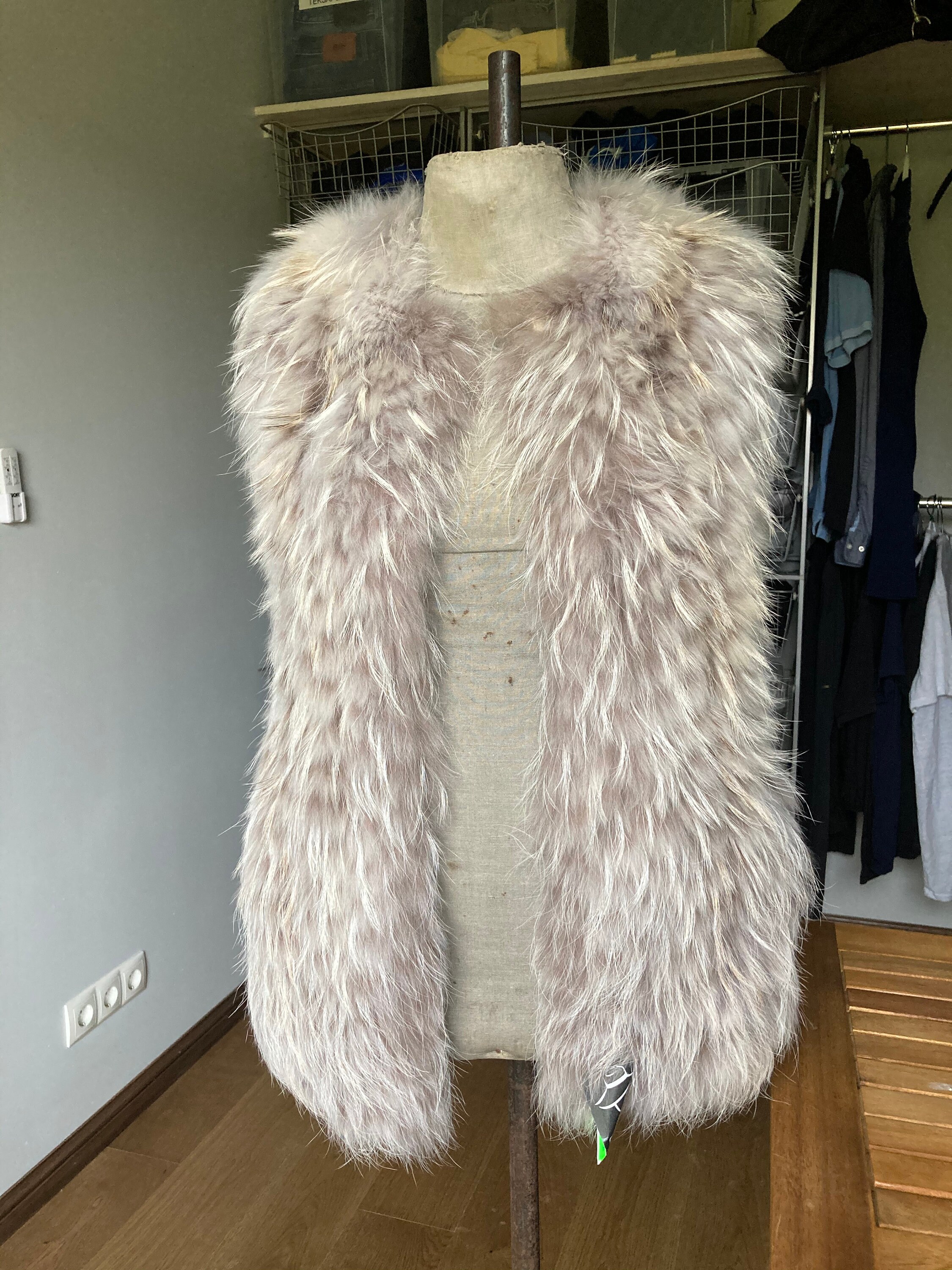 Fox Vest Designer Natural Fox Fur Vest 