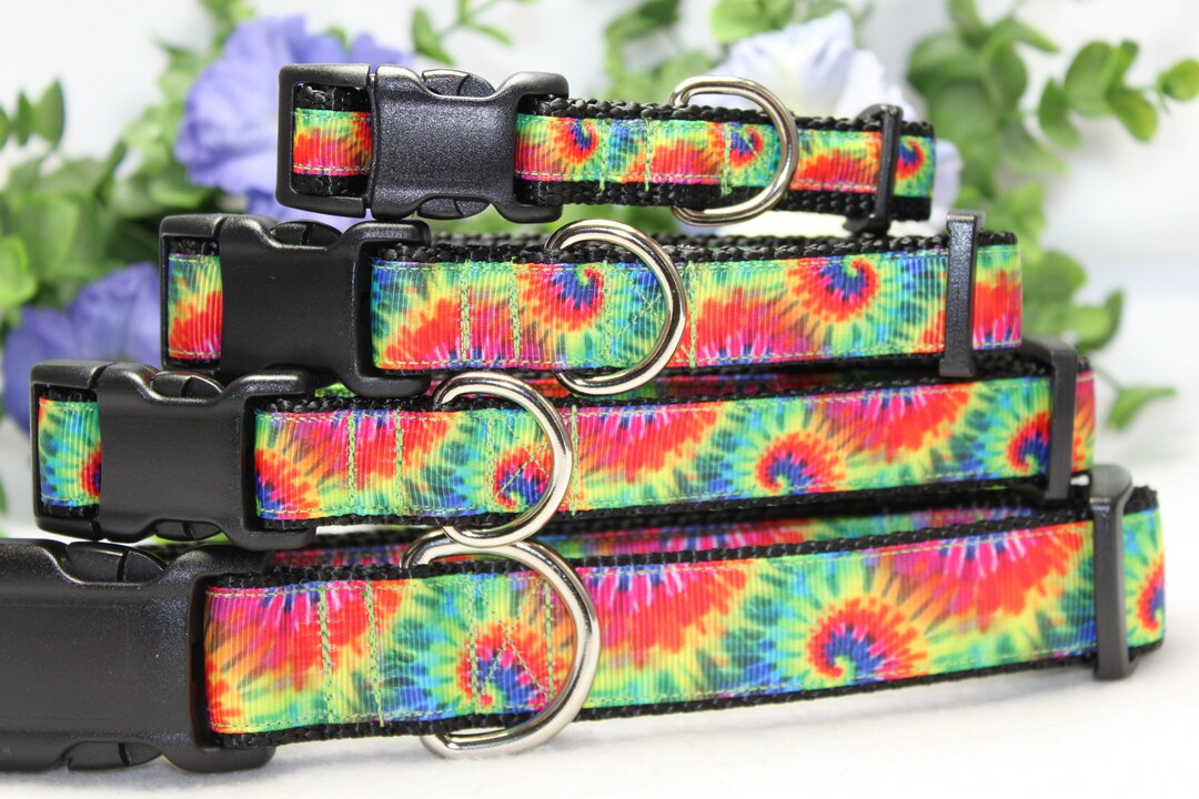 Adjustable Tiedye Dog Collar/ Large Medium Small Xsmall Etsy