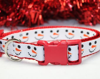 Weihnachts-Hundehalsband Von Caninedesign – „Ho Ho Ho“ In Rot/Grün | Verstellbar, Nylon, Größe M & L
