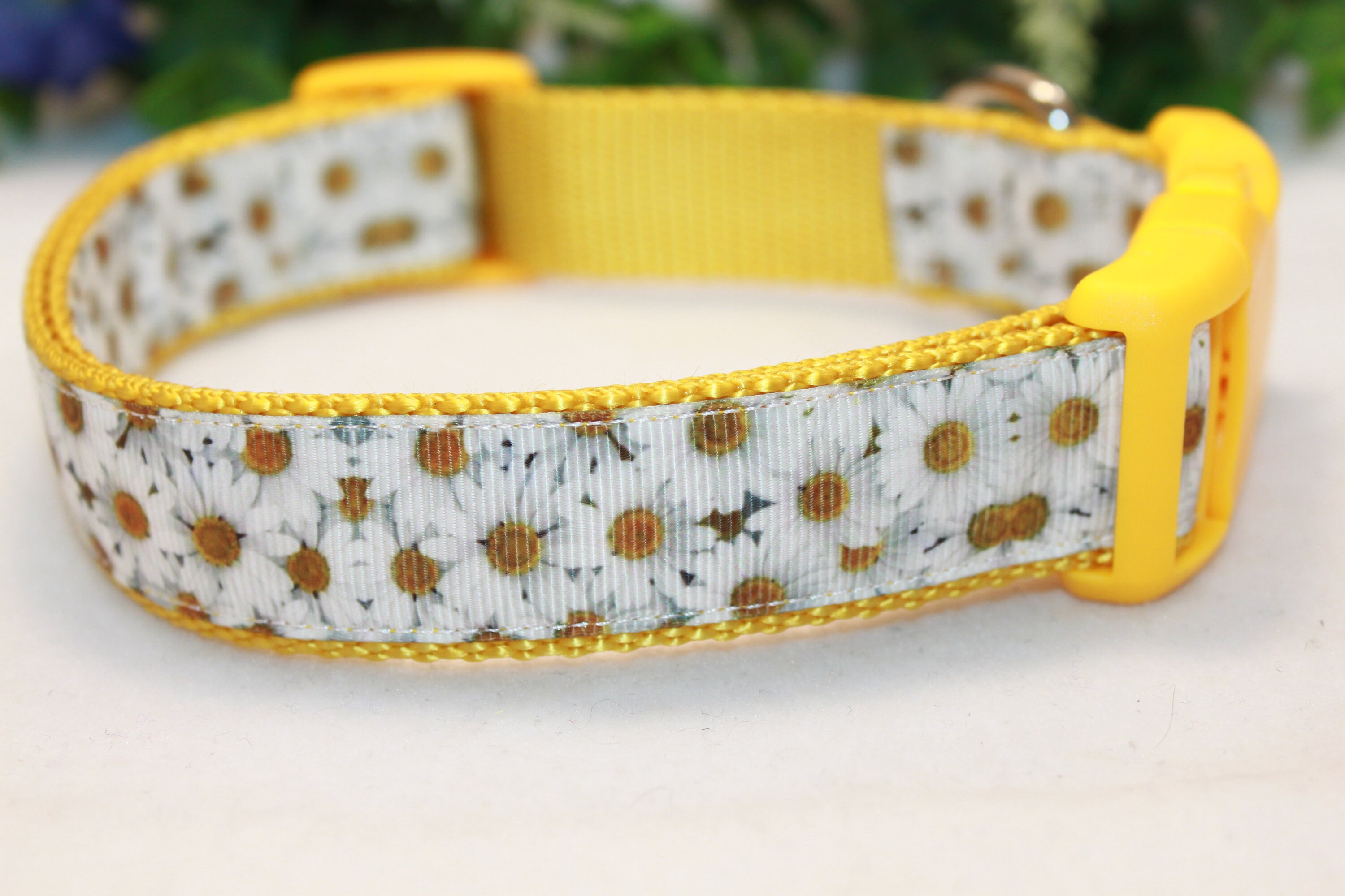 Adorable Yellow Daisy Dog Collar Available in 4 Sizes/summer Etsy Sweden