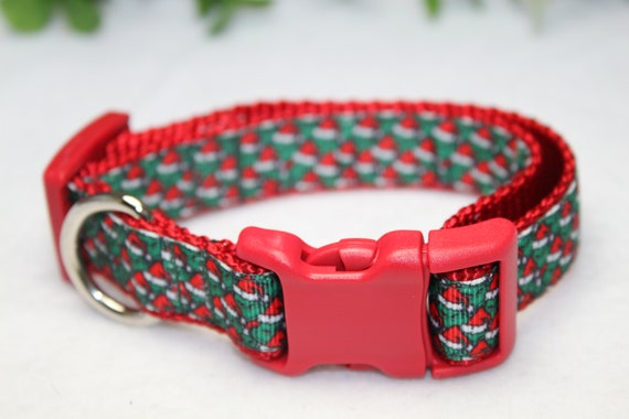 Weihnachten Hund Kragen / Grinch inspiriert Weihnachten Hund Kragen / Santa  Grinch inspiriert Weihnachten Kragen / Urlaub Hund Kragen - Etsy.de