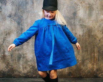 Sustainable dress / Dress Eeva / Girl's Dress / Kid's Dress / Natural linen dress / Natural Dress / Linen Dress / Girl's Clothing