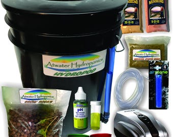 Atwater Hydropod Standard - DWC/Recirculating Drip Hydroponic Garden System 5 Gallon Bubbleponic Bucket