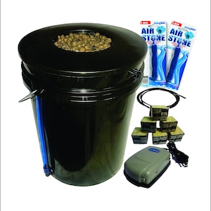 The Atwater HydroPod - DWC Deep Water Culture Garden System Kit - 5 Gallon Bubble Bucket - Bubbleponics NO/ Nutrients or pH Testing Included