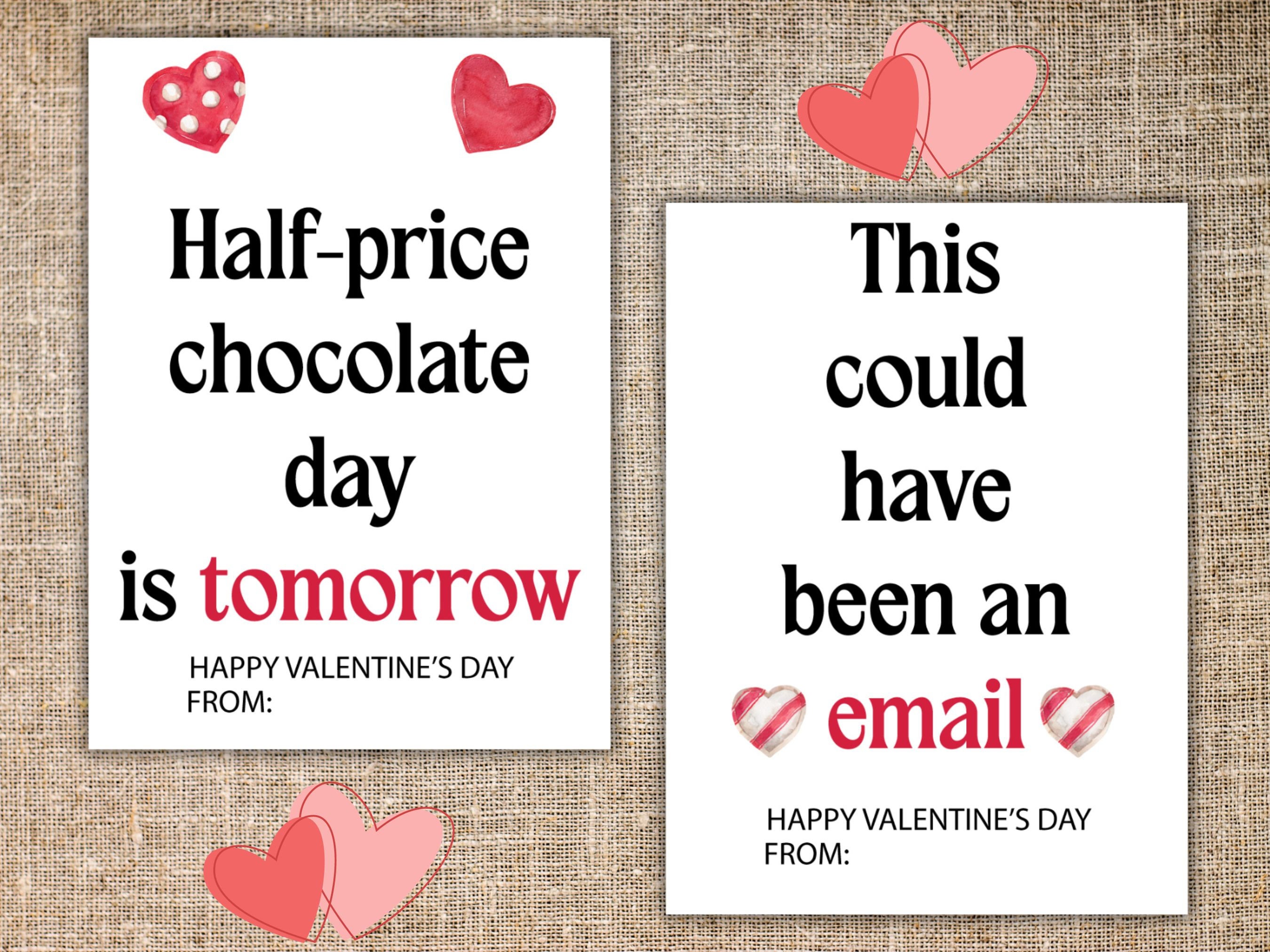 PRINTABLE Funny Coworker Valentines Set for Boss, Colleagues and ...