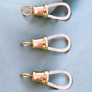 18K Yellow Gold Dog Clip Clasp | Indulgems | Designs in Real Gold