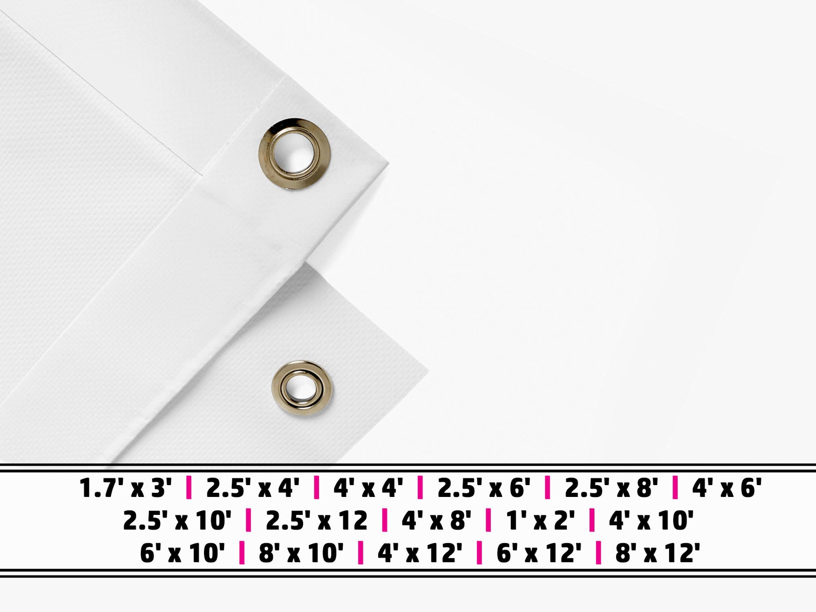 Vinyl Banners Multiple Sizes Reinforced Edges Grommets Full Etsy