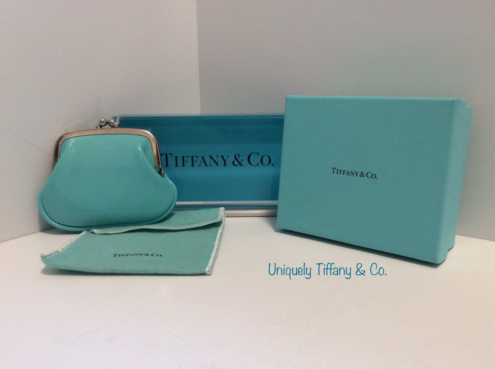 Authentic Tiffany Co. Patent Leather Snap Top Coin Purse Etsy