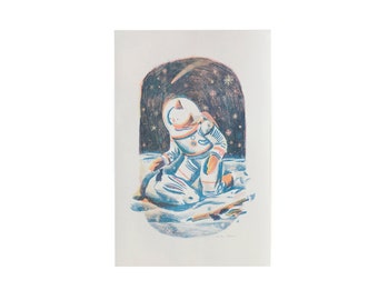 Snowmanaut - Risograph print