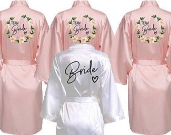 Personalized bride robe / bridal bathrobe / bathrobe / shower robe / jacket / wedding / bachelorette party / JGA / bridesmaid