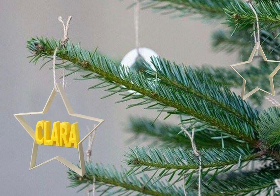 Weihnachtsstern / Tannenbaum / Tannenstern / personalisiert / Etsy.de