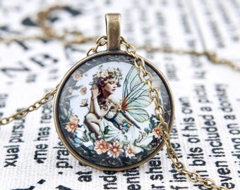 Vintage Engel Halskette - Schutzengel Anhänger - Retro Engel Schmuck - Religiöse Halskette - Spirituelles Geschenk