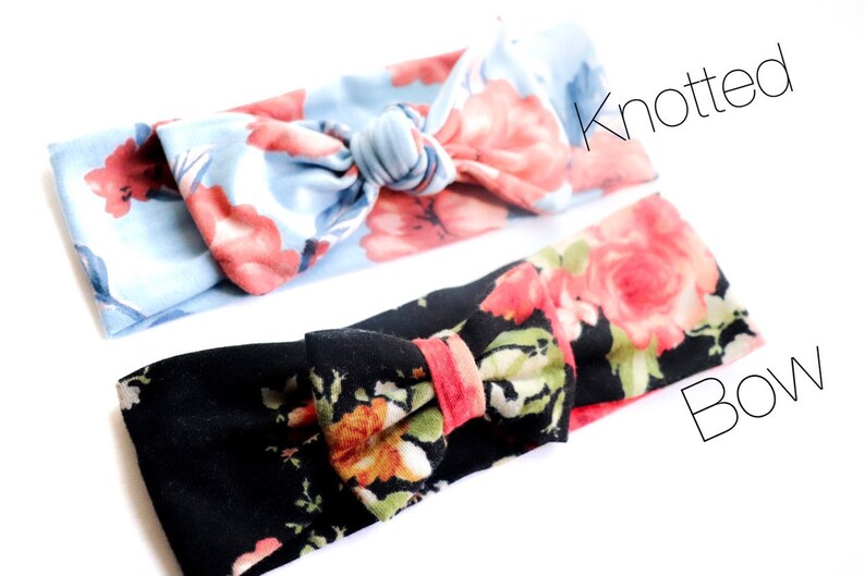 Knit Head Wraps Head Wraps Stretchy Head Wraps Knit Hand Tied Head wraps