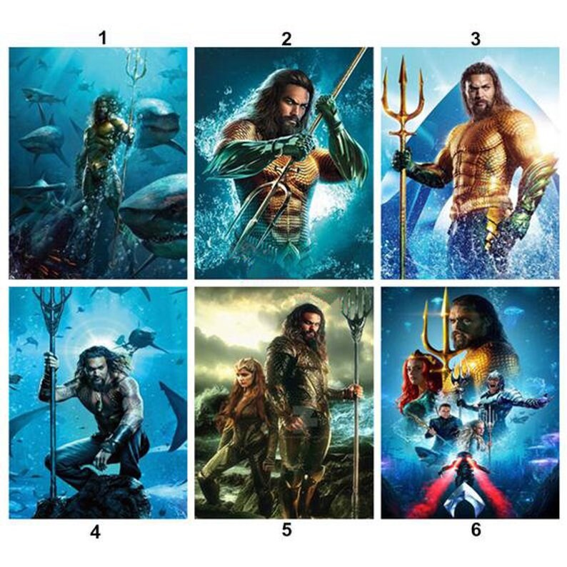 5D Diamond Painting Marvel Aquaman Full Square/Round Drill | Etsy