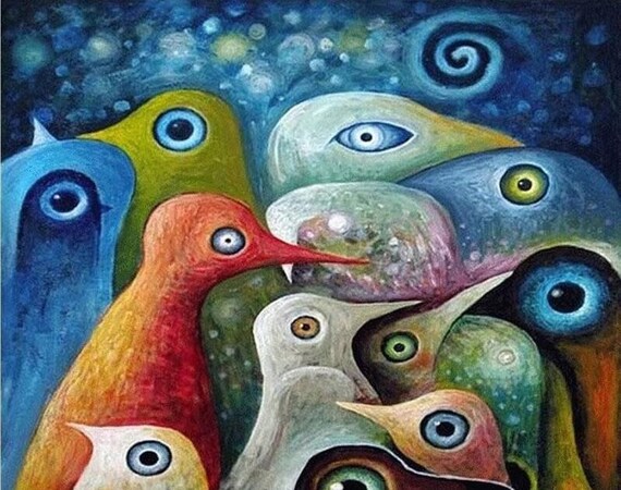 5D Diy Diamond Painting Starry Birds Family Diamond Embroidery Full SquareRound Drill Needlework DIY Rhinestone Mosaic Wall Decor Gifts