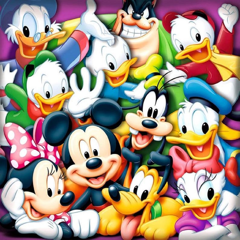 5D Diamond Painting Mickey Mouse Full Square/round Drill Art | Etsy