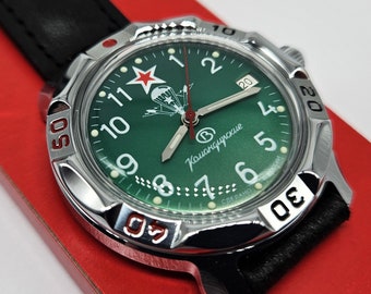 Vostok Komandirskie 2414 Airborne Forces 811307 Brand new Men's mechanical watch