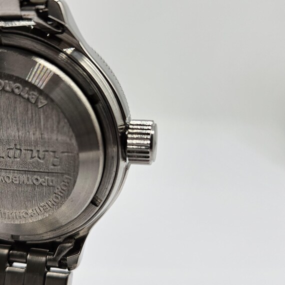 OROLOGIO SVIZZERO MECCANICO TITUS WINDING DA POLSO QUADRANTE NERO 583d