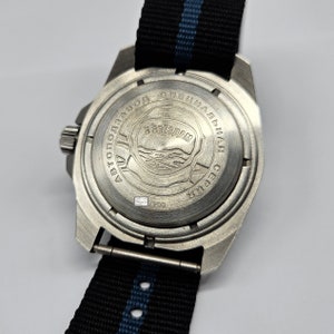 Limited Edition Vostok Cosmodiver Luna Dude Space Vibe 24-hour mechanical automatic watch Brand New 14038B Blue image 8
