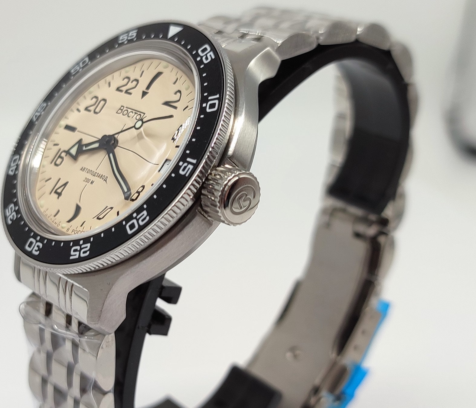 Vostok Amphibia 2431 24h 24 Hour Scale Dial Polar Beige 720074 - Etsy ...