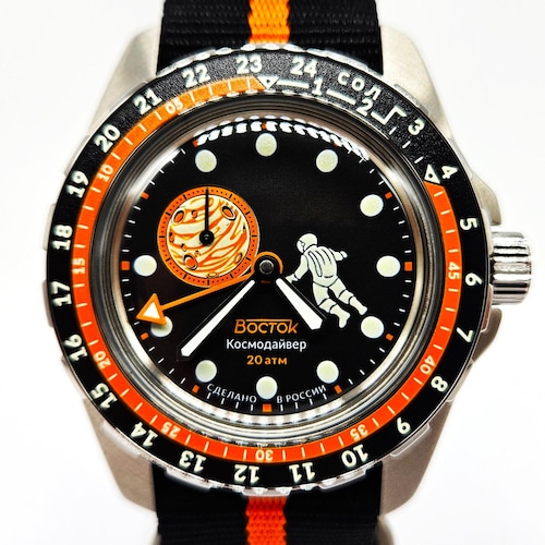 Vostok(ボストーク) Amphibia ダイバー GMT ブラックゴールド