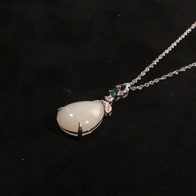 Bronze Yalalag w/Sacred Hearts & Green Jade Necklace