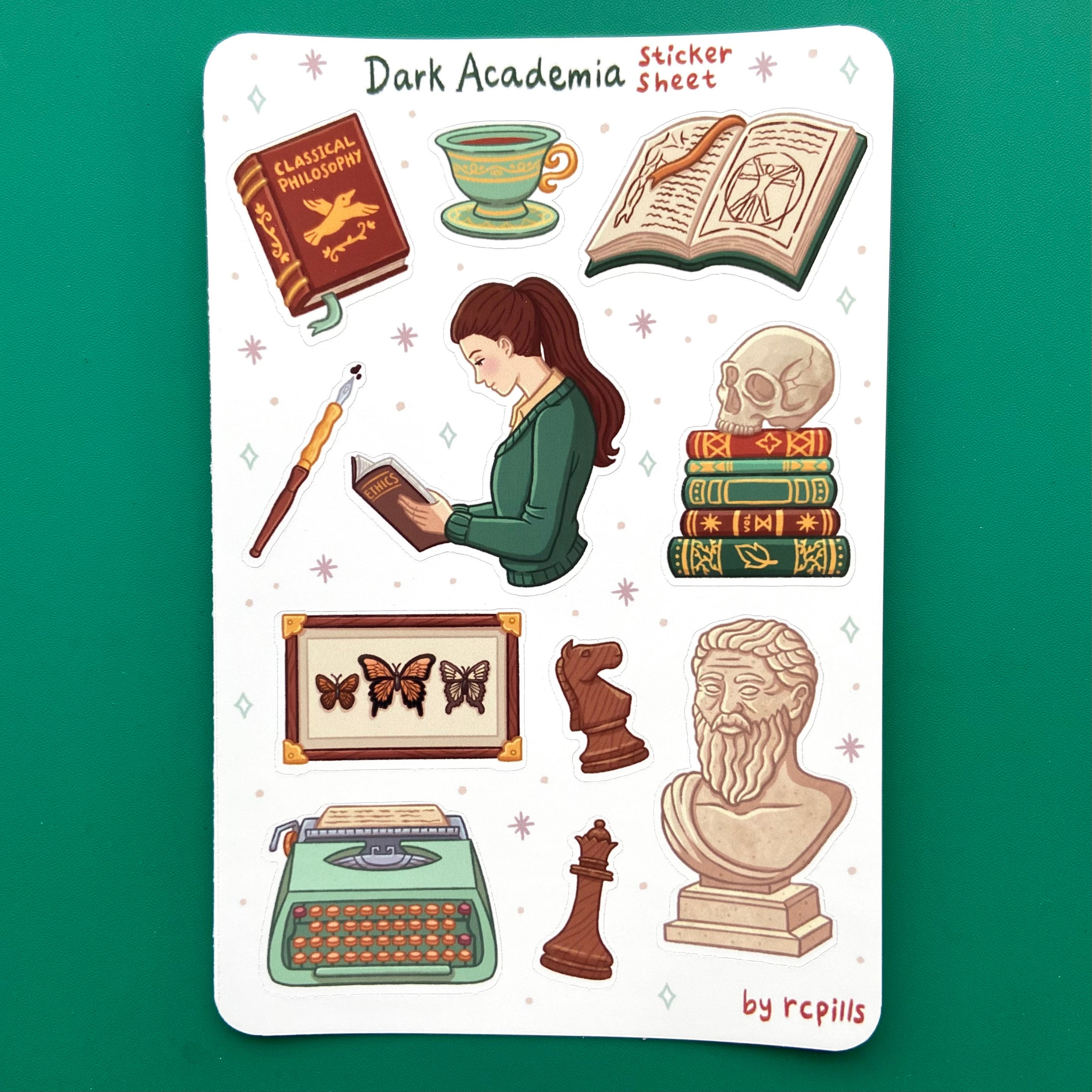 Old) Dark Academia Sticker Sheet – ikigaipapir