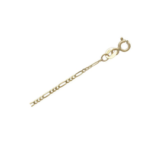 Gold Figaro Chain Anklet - 10 Karat Gold - (SKU#:  SGB73040)