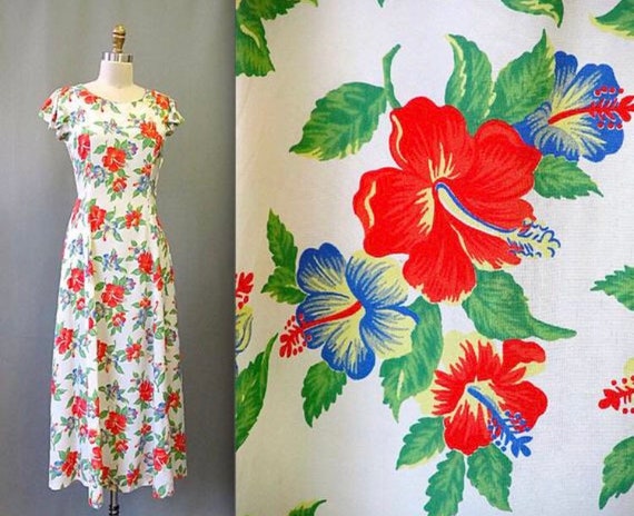 rayon floral dress