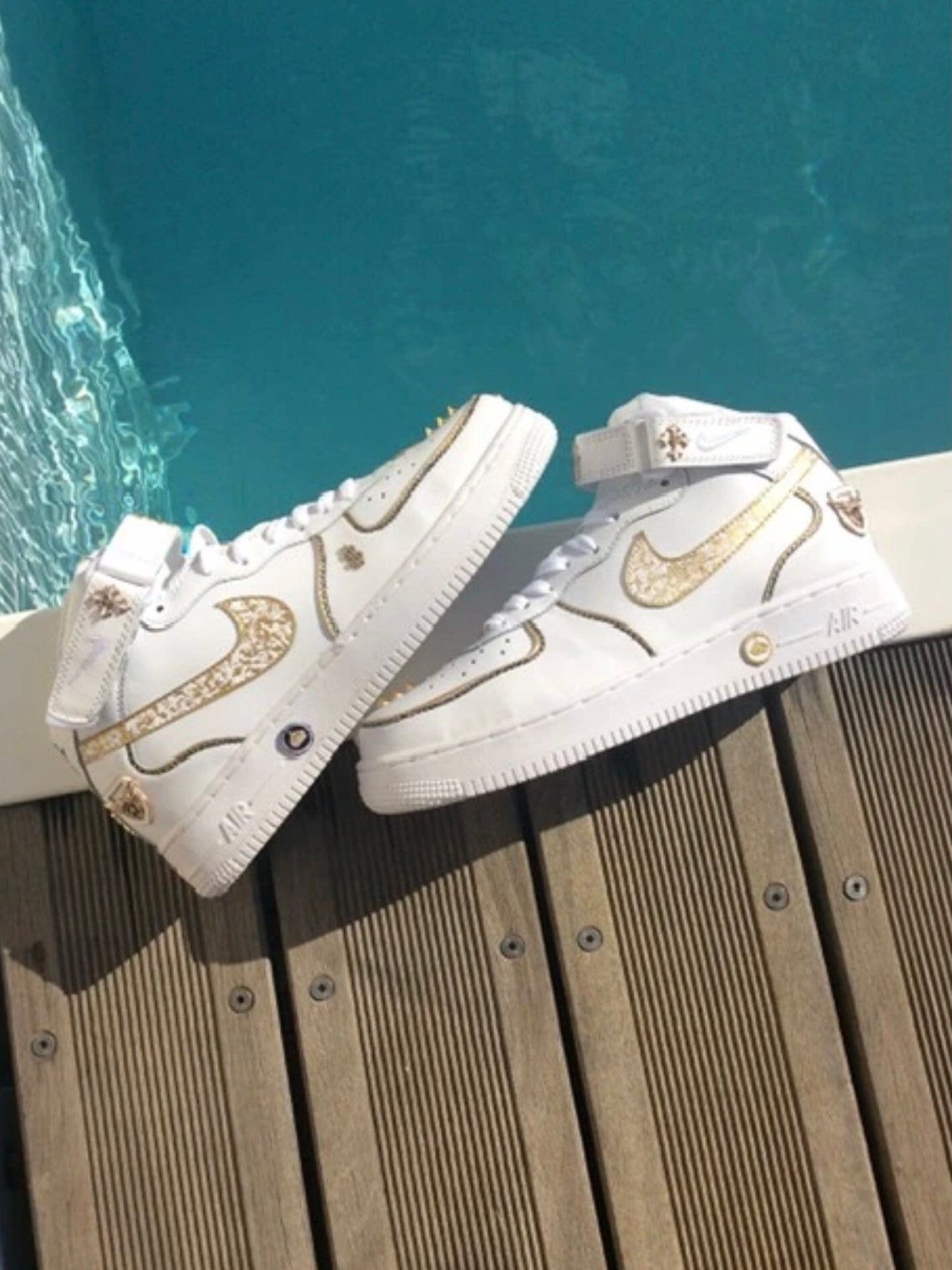 White Air Force One CustomisÃ© Air Force One Taille 47