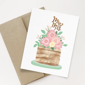 Sr. y Sra. A2 Tarjeta de felicitación / Tarjeta de boda / Tarjeta de felicitación de aniversario
