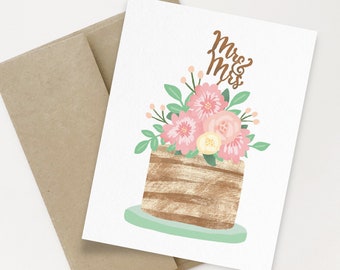 Mr. & Mrs. A2 Greeting Card | Wedding card | Anniversary Greeting Card