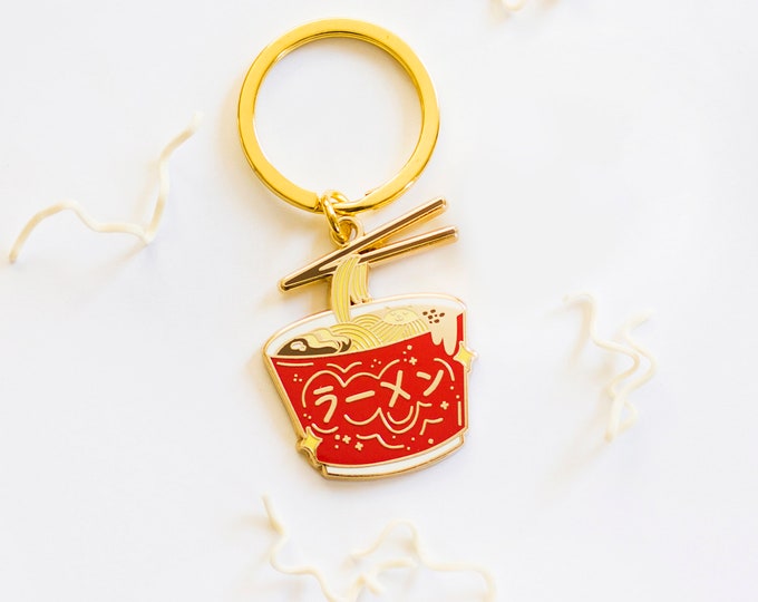 Ramen Enamel Keychain | Asian Food Keychain