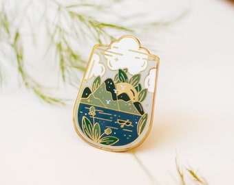 Grand River Enamel Pin | Travel Enamel Pin