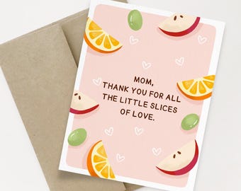 Piccoli gesti d'amore: biglietto per la festa della mamma