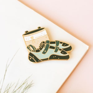 Climbing Shoes Enamel Pin | Travel Enamel Pin | Rock climbing pin | Traveler enamel pin | Outdoor enamel pin