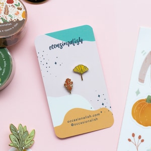 Autumn Leaves Mini Enamel Pin | Mini Enamel Pin | Fall Enamel pin | Autumn Enamel Pin
