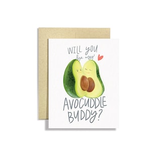 Avocuddle Buddy A2 Greeting card | I love you card | Love you card | Valentine’s Greeting Cards | Avocado lover card