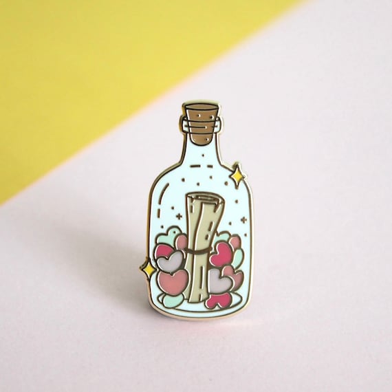 Message in a Bottle Enamel Pin Message in a Bottle Enamel Pin