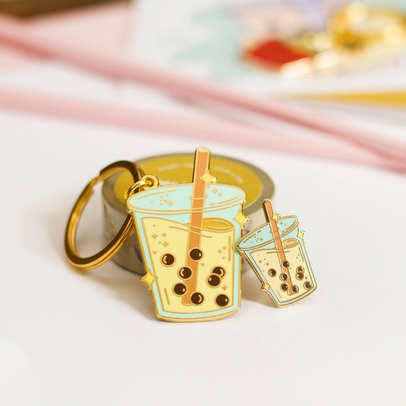 Boba Milk Tea Enamel Pin Boba Milk Tea Enamel Pin