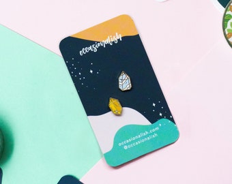 Crystal Enamel Pin: Gold Plated Witchy Lapel Pin